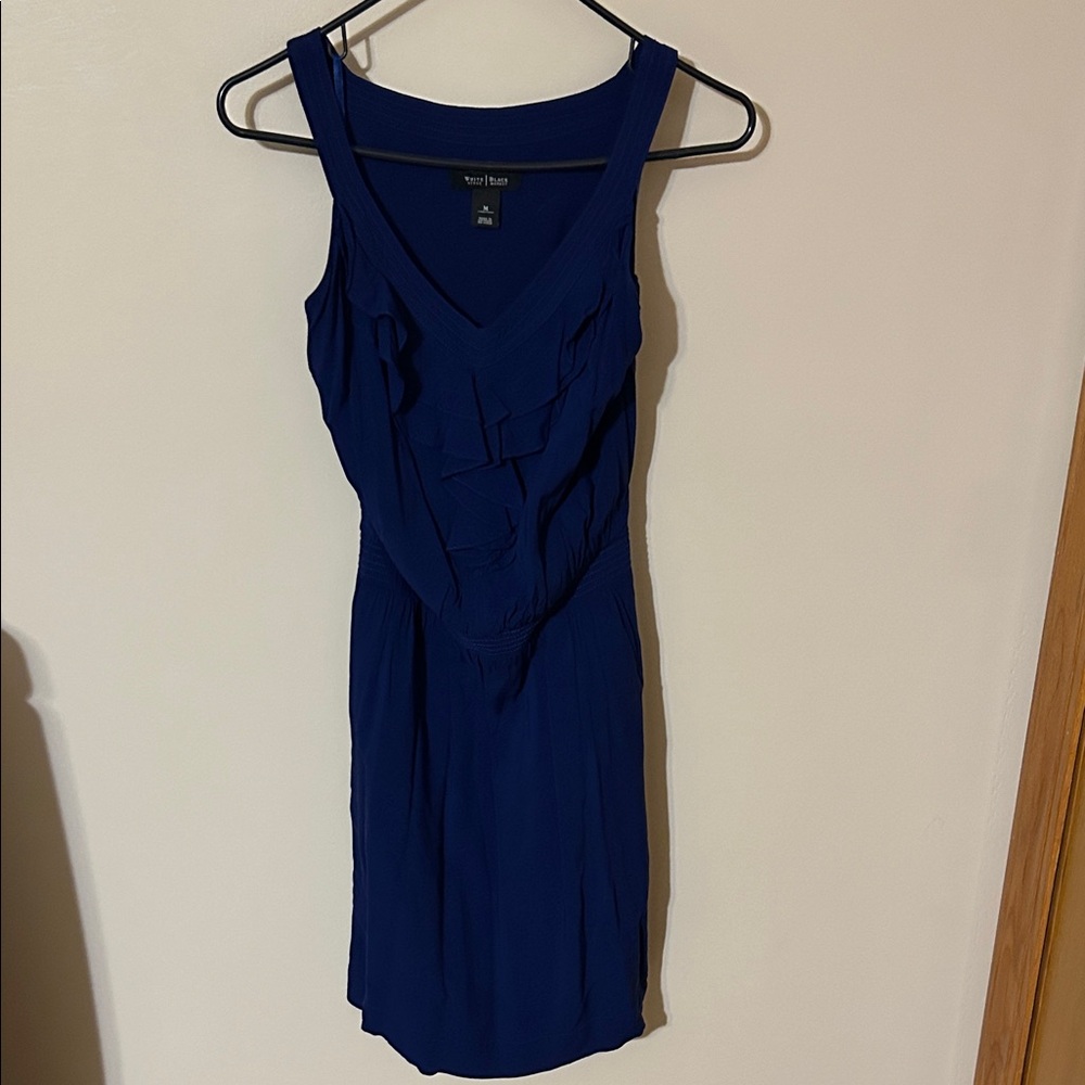 White House Black Market Party Dress Knee Length Ruffle career size M